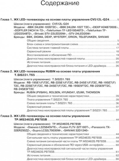 Диагностика и ремонт ЖК LED-телевизоров на основе плат управления производства КНР