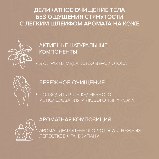 Крем-гель для душа «Shower Cream Lotus and Frangipani»