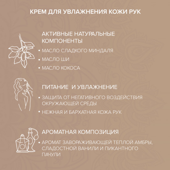 Крем для рук «Amber Vanilla Patchouli»