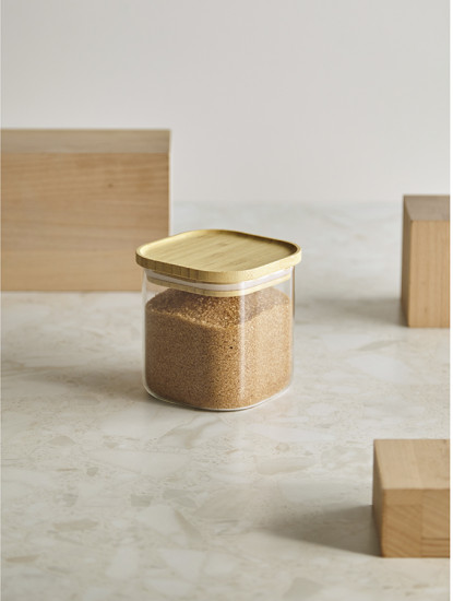 Банка для сыпучих продуктов «Glass Bamboo»