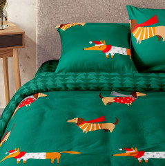 Комплект постельного белья «Smart Fox and Dog» - Фото 3