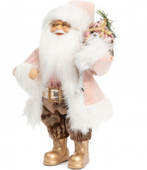 Фигурка «Дед Мороз в розовой кофте с подарками» - Фото 1