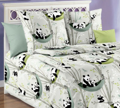 Комплект постельного белья «Веселые панды» - Фото 1