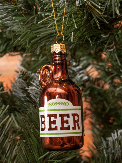 Украшение подвесное «Бутылка темного»