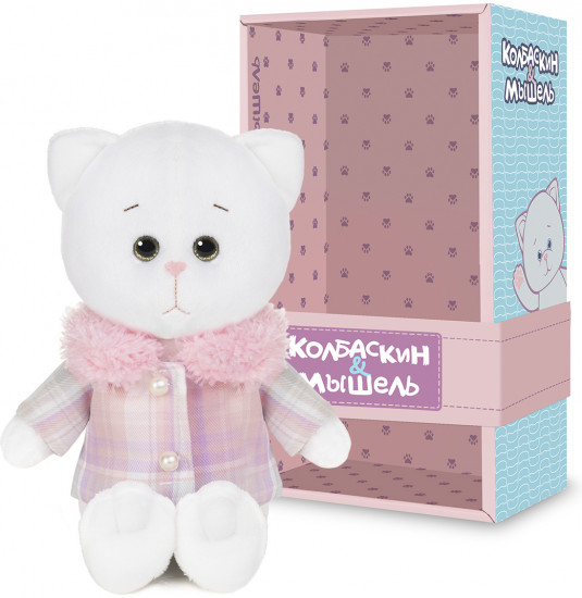 Игрушка мягкая «Мышель в розовом пальто»