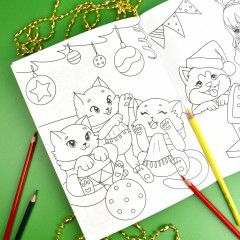 Аниме-раскраска «Новый год» - Фото 2