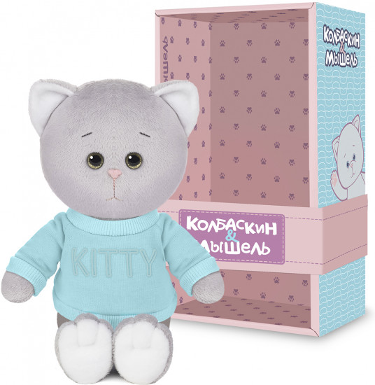 Игрушка мягкая «Колбаскин в голубом свитшоте»