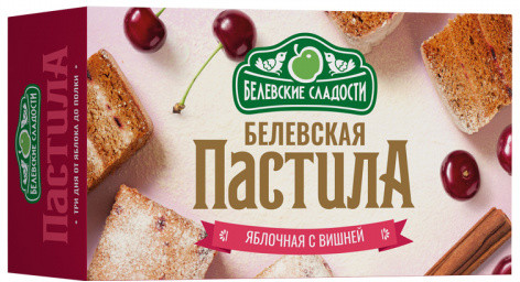 Пастила яблочная с вишней