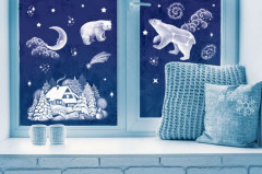 Набор наклеек для окон светящихся «Малая и Большая медведица» - Фото 2