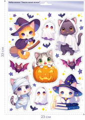 Набор наклеек для декора «Ужасно милые котики» - Фото 3