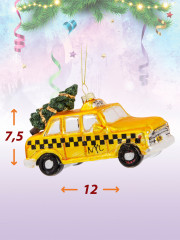 Украшение ёлочное «Желтое такси» - Фото 1