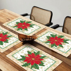 Комплект плейсматов «Elegant poinsettia» - Фото 1