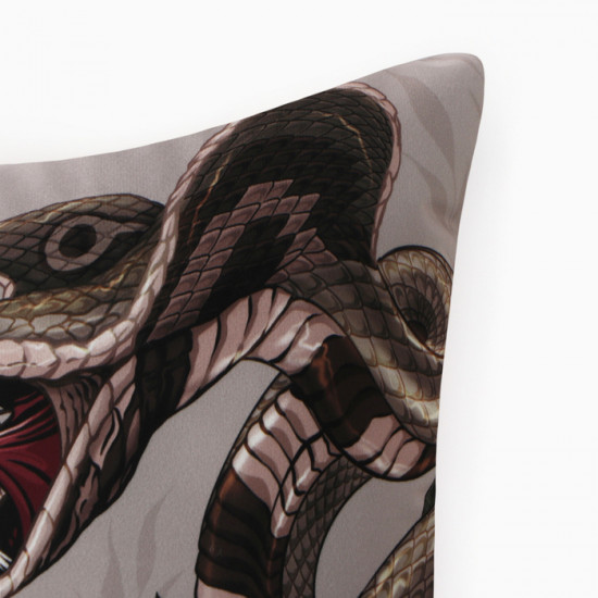 Подушка декоративная «Snake and rose»