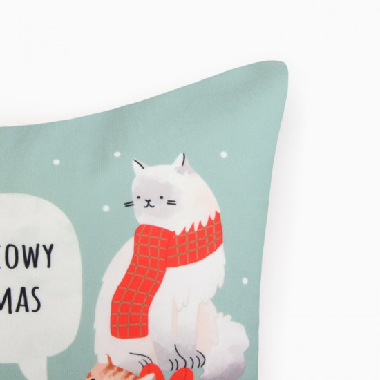 Чехол на подушку «Meow X-mas» 