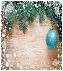 Набор салфеток сервировочных «Заснеженные игрушки» - Фото 2