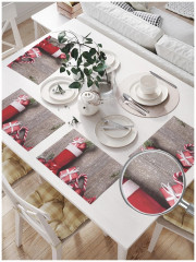 Набор салфеток сервировочных «Новогодние подарки» - Фото 1