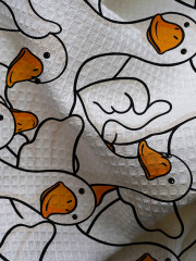 Комплект полотенец вафельных «Гусь обнимусь» - Фото 5