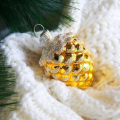 Ёлочная игрушка «Шишка кедровая» - Фото 2