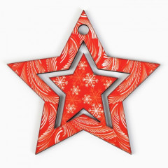 Ёлочная игрушка новогодняя «Звёздочка» - Фото 1