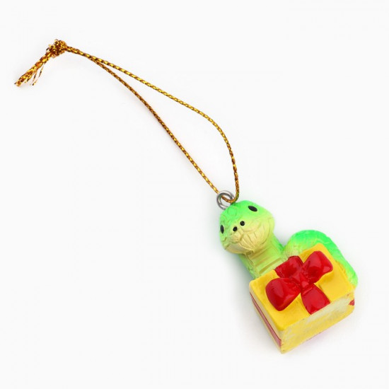 Ёлочная игрушка новогодняя «Змейка в коробке»