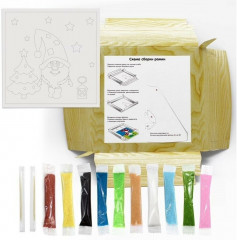 Фреска из песка «Санта» - Фото 2