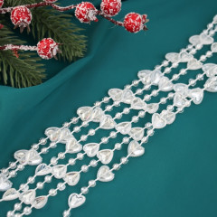 Бусы на ёлку «Сердца бусины» - Фото 1