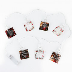 Гирлянда с прищепками новогодняя «Новый год: Чудесного Нового года» - Фото 1