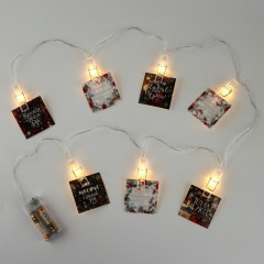 Гирлянда с прищепками новогодняя «Новый год: Чудесного Нового года» - Фото 2