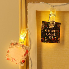 Гирлянда с прищепками новогодняя «Новый год: Чудесного Нового года» - Фото 4