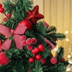 Ёлка декоративная «Снежное яблочко» - Фото 1