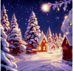 Мозаика алмазная «Снежные ели» - Фото 1