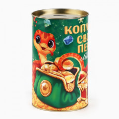 Копилка новогодняя подарок Новый год: Монеты - Фото 1