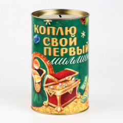 Копилка новогодняя подарок Новый год: Монеты - Фото 2