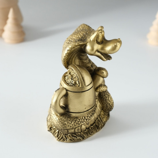 Копилка полистоун Змейка с лейкой