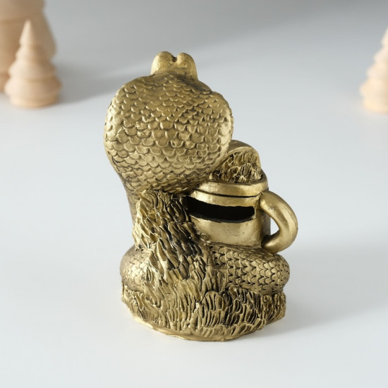 Копилка полистоун Змейка с лейкой