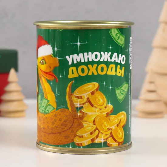 Копилка-банка металл Успешных накоплений умножаю доходы