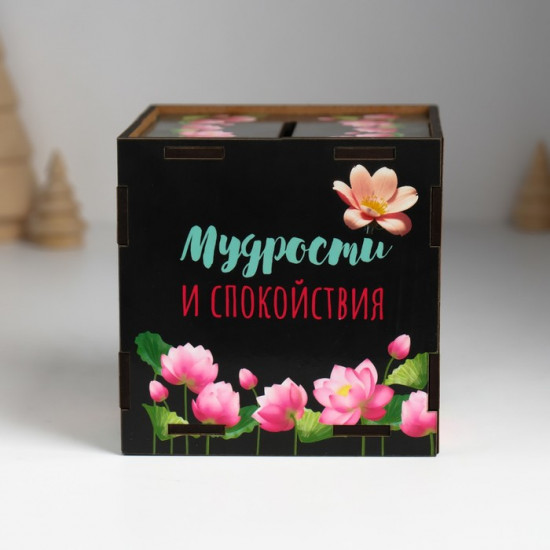 Новогодняя копилка куб «Змея. Мудрости и спокойствия»