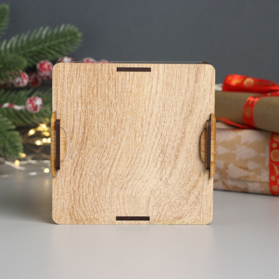 Новогодняя копилка с акрилом «Змея. Ёлка»