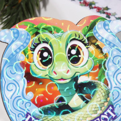 Магнит новогодний подкова «Символ года 2025. Год без забот» - Фото 3