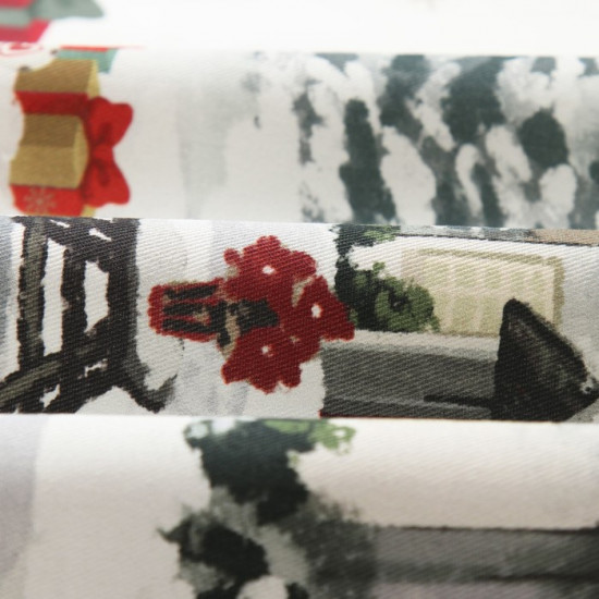 Полотенце кухонное  «Снежная деревенька» 