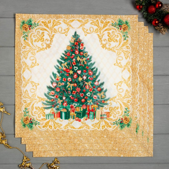 Набор салфеток «Golden Christmas»