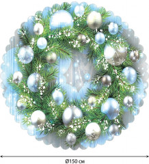 Скатерть «Венок украшенный шарами» - Фото 2