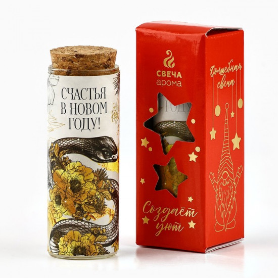 Свеча новогодняя «Счастья»