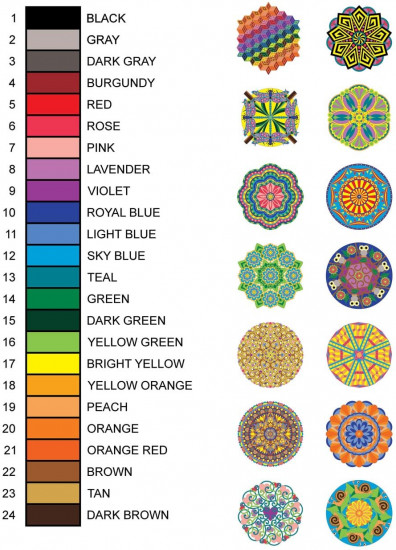Creative Haven Mandalas Color by Number Coloring Book