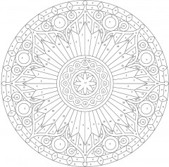 Creative Haven Mandalas Color by Number Coloring Book - Фото 3
