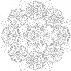 Creative Haven Mandalas Color by Number Coloring Book - Фото 5