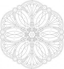 Creative Haven Mandalas Color by Number Coloring Book - Фото 4