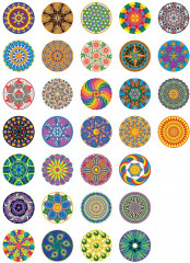 Creative Haven Mandalas Color by Number Coloring Book - Фото 6