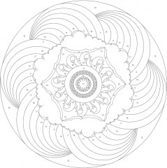 Creative Haven Mandalas Color by Number Coloring Book - Фото 8