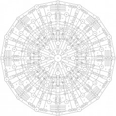 Creative Haven Mandalas Color by Number Coloring Book - Фото 9